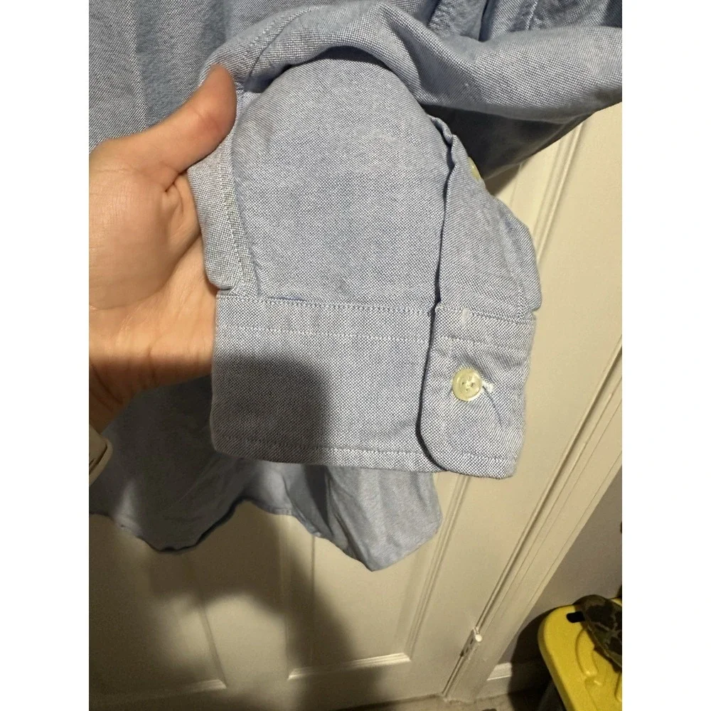 a Polo Ralph Lauren Classic Fit Polo Bear light blue oxford button-up shirt L
